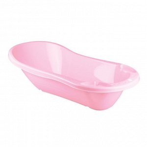 Ванна детская, 46 л, с клапаном для слива воды, пластик, светло - розовый