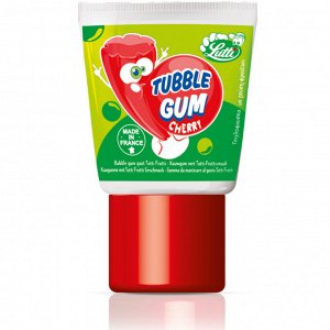 Жевательная резинка в тюбике со вкусом вишни Lutti Tubble Gum CHERRY 35 гр