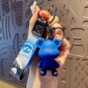 BearBrick - Коллекция брелков для ключей и рюкзаков - синий