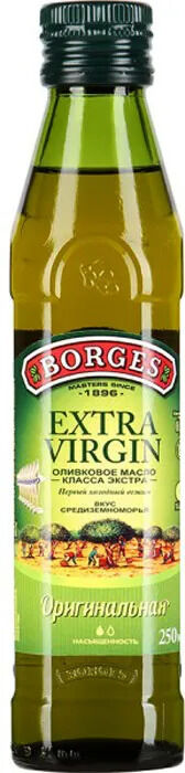 Масло оливковое нераф  Extra Virgin BORGES,E.V. ст/б 0,25л