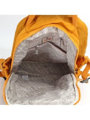 Рюкзак жен текстиль BoBo-1302,  1отд,  5внеш,  4внут/карм,  желтый 238644