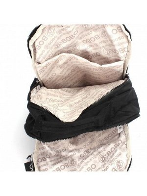 Рюкзак жен текстиль BoBo-1304,  2отд,  4внеш,  4внут/карм,  черный 238656
