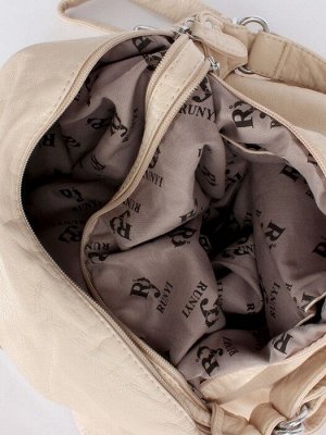 Сумка женская искусственная кожа Guecca-RY 1668  (рюкзак change),  2отд,  св.бежевый 246919