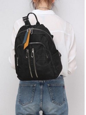Рюкзак жен текстиль C 190-5010-3,  1отд,  2внутр+4внеш.карм,  черный 246479