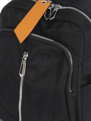Рюкзак жен текстиль C 190-5010-4,  1отд,  2внутр+5внеш.карм,  черный 246478