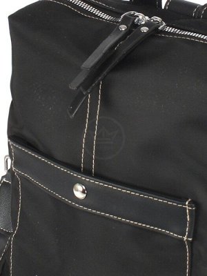 Рюкзак жен текстиль ZH-9918,  1отд,  4внеш,  2внут/карм,  черный 246794