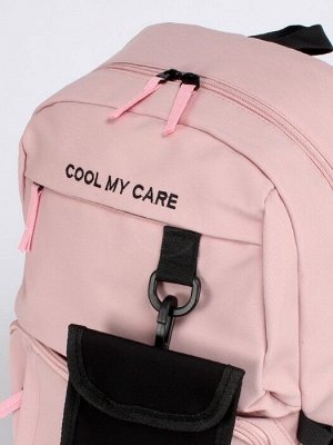 Рюкзак жен текстиль MC-9087,  1отд,  1внут,  5внеш/карм,  розовый 246875