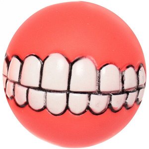 Игрушка для собаки "Мяч-улыбка" 7.5см SC-003 микс цветов