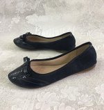 Балетки женские черные