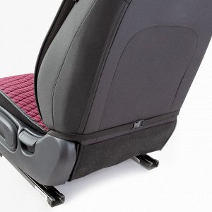 Накидки на передние сиденья CarPerformance, 2 шт. материал  fiberflax (лен), крупное плетение, прострочка ромб, поролон 10 мм., противоскользящая подкладка,  , розовый