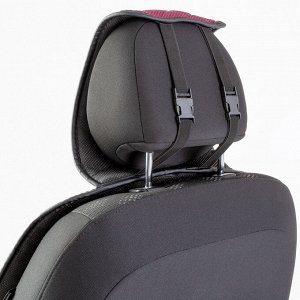 Накидки на передние сиденья CarPerformance, 2 шт. материал  fiberflax (лен), крупное плетение, прострочка ромб, поролон 10 мм., противоскользящая подкладка,  , розовый