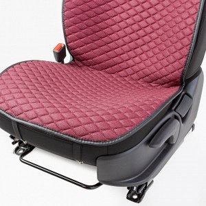 Накидки на передние сиденья CarPerformance, 2 шт. материал  fiberflax (лен), крупное плетение, прострочка ромб, поролон 10 мм., противоскользящая подкладка,  , розовый