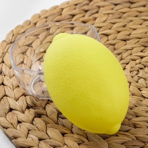 Контейнер для лимона 12х8,5х8,5см, цвет желтый