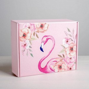 Складная коробка «Фламинго», 27 ? 21 ? 9 см