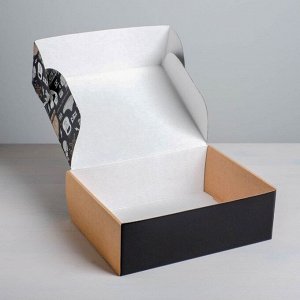 Коробка подарочная складная, упаковка, «Брутальность», 27 х 21 х 9 см