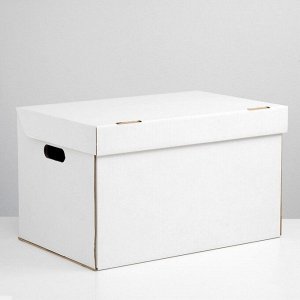 Коробка для хранения, белая, 48 х 32,5 х 29,5 см