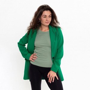 Пиджак женский, цвет зелёный