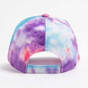 Кепка женская Tie-dye MINAKU, цвет фиолетовый, размер 56-58