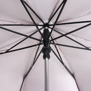 Зонт полуавтоматический «Кромка», 3 сложения, 8 спиц, R = 60 см, цвет МИКС