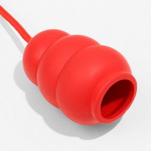 Игрушка "Граната на веревке", термопластичная резина, игрушка 10,5 х 5 см, красная