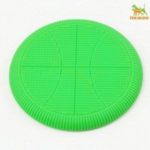 Фрисби "Баскетбол", термопластичная резина, 23 см, зелёный