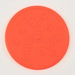 Фрисби "Летающая тарелка", не тонет, 20 см, оранжевый