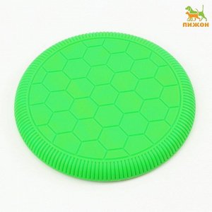 Фрисби "Футбол", термопластичная резина, 23 см, зелёный