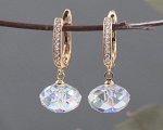 Серьги кристаллами Swarovski