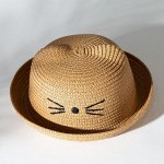 Шляпа для девочки MINAKU &quot;Кошечка&quot;, цв. бежевый