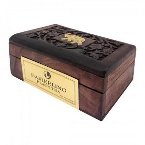 Чай Дарджилинг черный в деревянной коробке Bharat Bazaar 50г