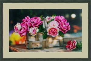Набор для вышивания "Galla Collection" Розы в корзине" 39*24 см