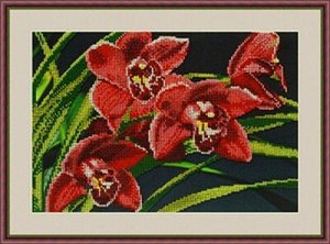Набор для вышивания "Galla Collection" Орхидеи 30*21 см