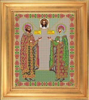Набор для вышивания "Galla Collection" Икона «Св. Петр и Феврония Муромские» 25*31 см