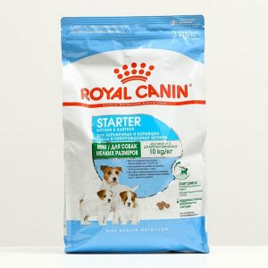 Акция! Сухой корм RC Mini Starter для кормящих собак и щенков, 3 кг