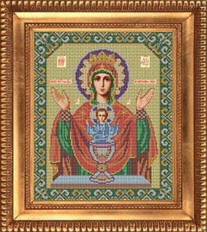 Набор для вышивания "Galla Collection" Икона Божией Матери «Неупиваемая чаша» 28*33 см