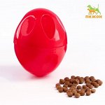 Игрушка для сухого корма &quot;Яйцо&quot;, 6,7 см, красная