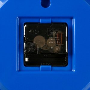 Часы настенные "Волны", синий обод, 28х28 см микс