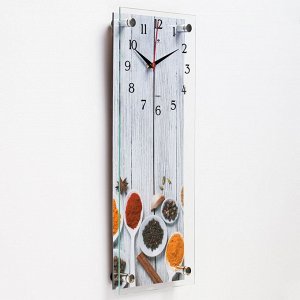 Часы настенные, серия: Кухня, "Специи", плавный ход, 50 х 20 см