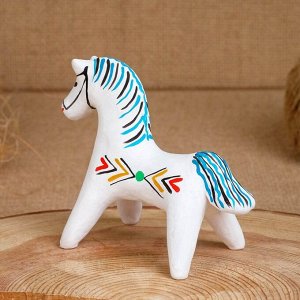Сувенир «Конь», 5,5x6x8 см, каргопольская игрушка