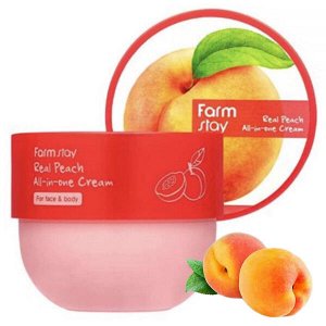 Крем для лица и тела с экстрактом персика FarmStay Real Peach All-in-One Cream, 300 мл