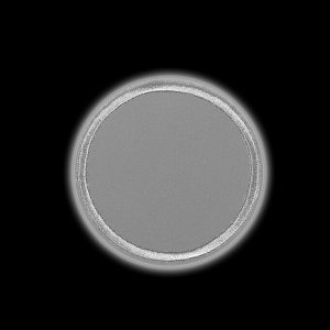 Светоотражающая термонаклейка «Круг», d = 6 см, цвет серый