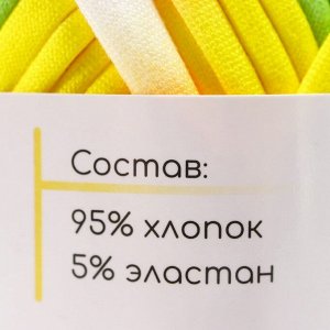 Пряжа трикотажная 95% хлопок, 5% эластан "Lentino Melange" 100 гр 30 м цвет 1
