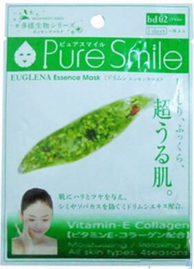 005599 "Pure Smile" "Living Essences" Энергетическая маска для лица с эссенцией эвглены зелёной 23мл 1/600