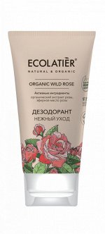 Дезодорант Ecolatier Green Нежный уход Серия Organic Wild Rose, 40 мл