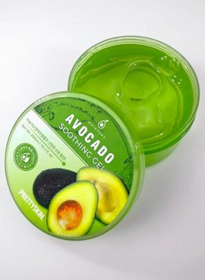 PrettySkin Avocado Soothing Gel Мультифункциональный гель для лица и тела с авокадо, 300 мл