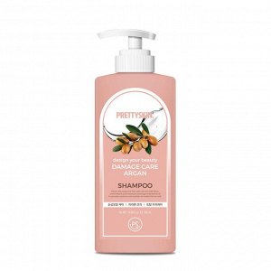 PrettySkin Шампунь для волос с аргановым маслом Shampoo Argan Damage Care, 500 мл
