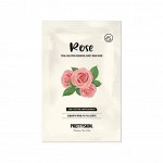 PrettySkin Total Solution Essential Sheet Mask Rose Тканевая маска с экстрактом розы, 23 гр