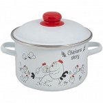 Кастрюля эмаль Chickens’stories 3,0л ТМ FOOD ATELIER