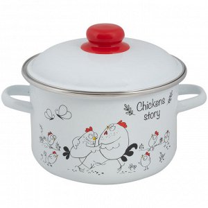 Кастрюля эмаль Chickens’stories 3,0л ТМ FOOD ATELIER