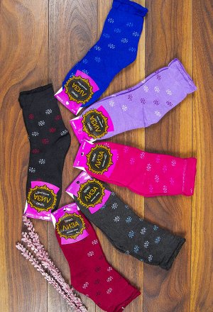 Носки махровые подросткам, 2 пары (девочки) (цвета в ассортименте)
